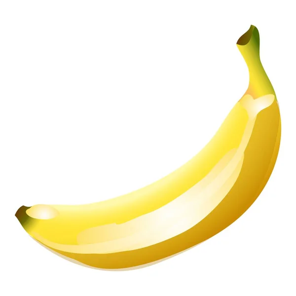 Bananowa ikona wektora kreskówki. Pyszne owoce — Wektor stockowy