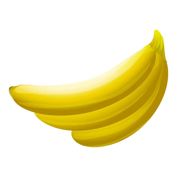 Onrijpe banaan icoon cartoon vector. Tropische planten — Stockvector