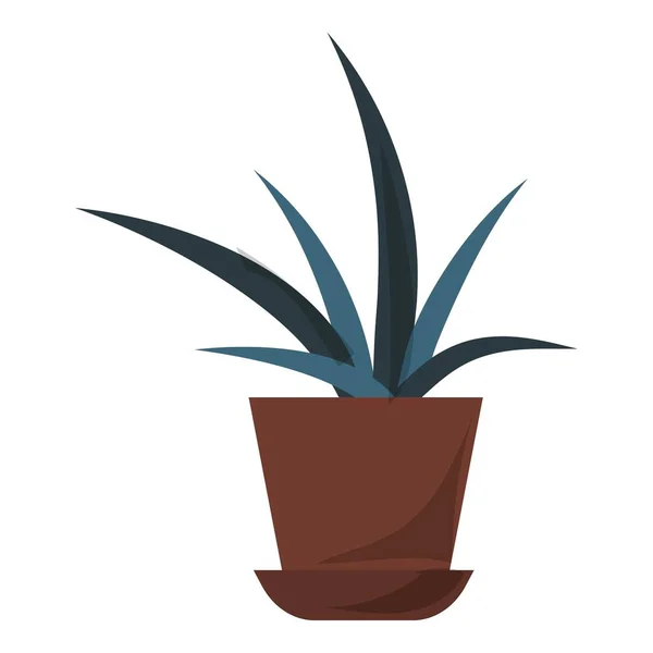 Aloe simgesi çizgi film vektörü. Kozmetik fabrikası — Stok Vektör
