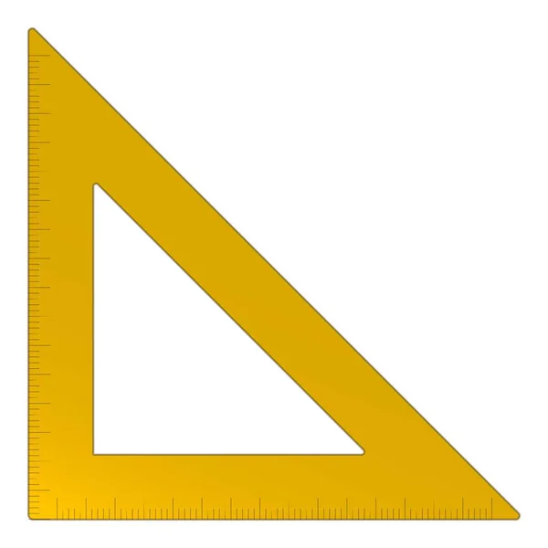 Plast triangel ikon tecknad vektor. Vinkelinstrument — Stock vektor