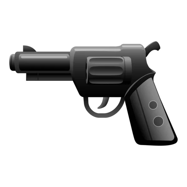 Revolver icône dessin animé vecteur. Pistolet rétro — Image vectorielle