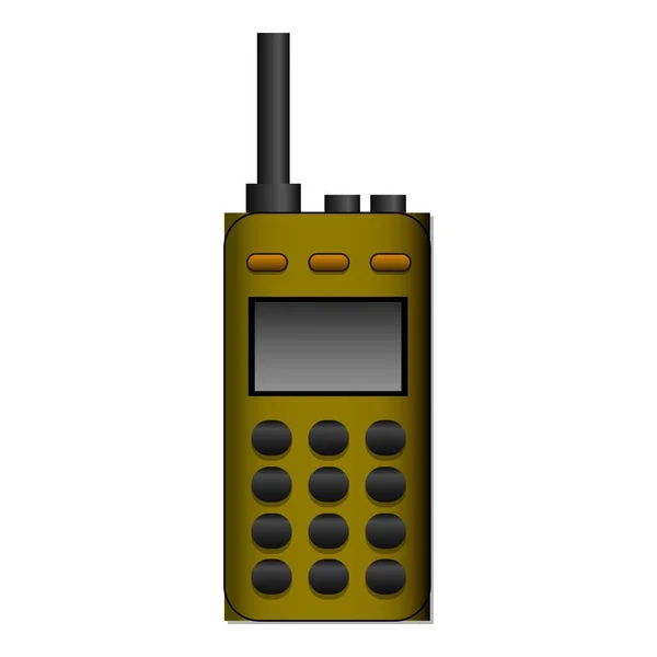 Walkie talkie icono vector de dibujos animados. Radio portátil — Archivo Imágenes Vectoriales