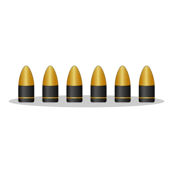 Bullets icon cartoon vector. Shot of gun — Stock Vector