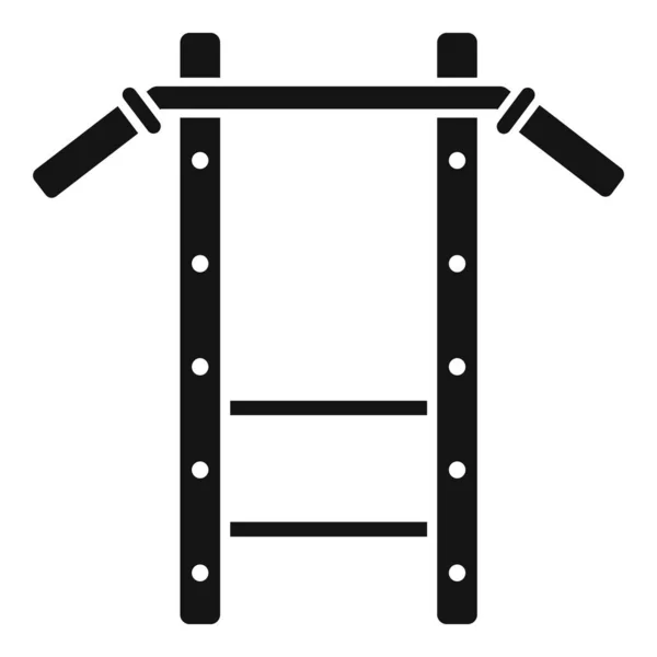 Horizontal bar icon simple vector. Sport lifestyle — Stock Vector