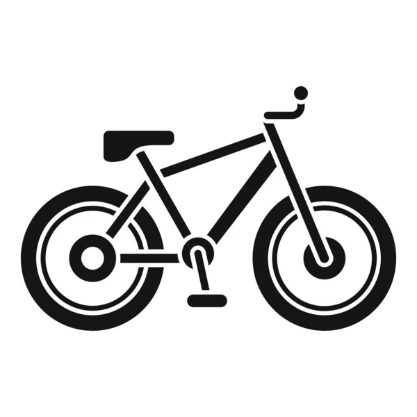 Ícone de bicicleta esporte vetor simples. Estilo de vida ativo — Vetor de Stock