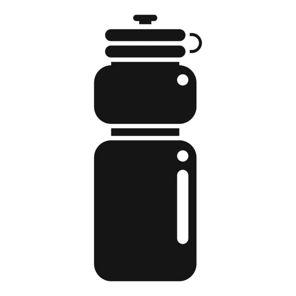 Deporte icono botella de agua vector simple. Ejercicio de entrenamiento — Archivo Imágenes Vectoriales
