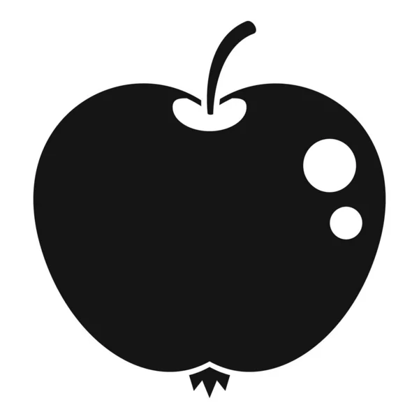 Icono de manzana fresca vector simple. Alimento dietético — Vector de stock
