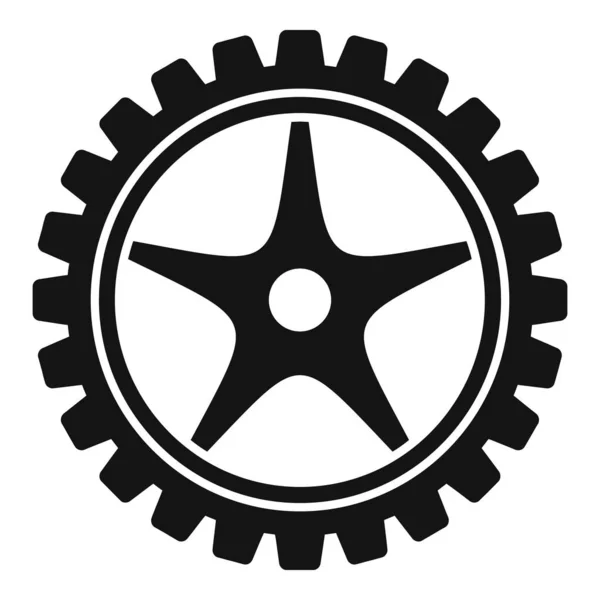 Bike crank arm icon simple vector. Mechanic fix — Stock Vector