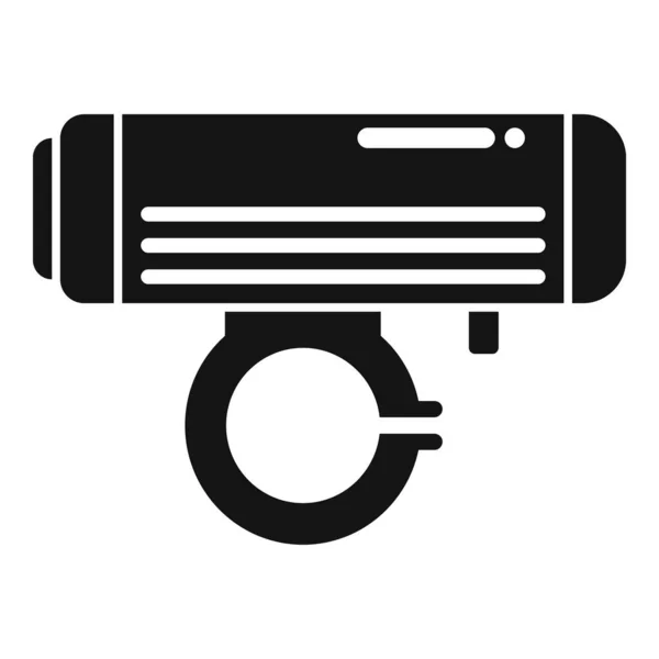 Bike flashlight icon simple vector. Bike shop — Stock Vector