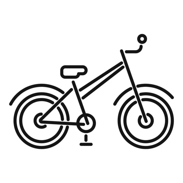 Reparatie kid fiets pictogram contouren vector. Vaste dienst — Stockvector