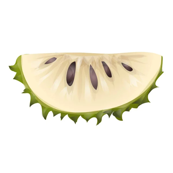 Graviola soursop icono vector de dibujos animados. Zumo de fruta — Archivo Imágenes Vectoriales