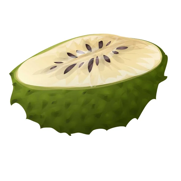 Vetor de desenho animado de ícone de planta tropical. Frutas —  Vetores de Stock