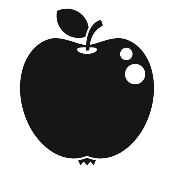 Manzana fresca icono de desayuno vector simple. Zumo de fruta — Vector de stock