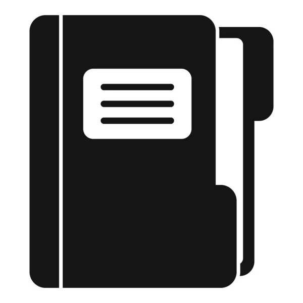 Icono de carpeta de tareas vector simple. Prueba de negocio — Vector de stock