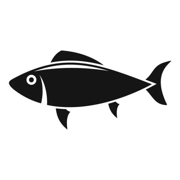 Hundefutter Fisch Symbol einfachen Vektor. Haustier — Stockvektor