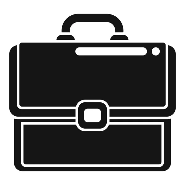 Hombre de negocios maletín icono vector simple. Bolsa de trabajo — Vector de stock