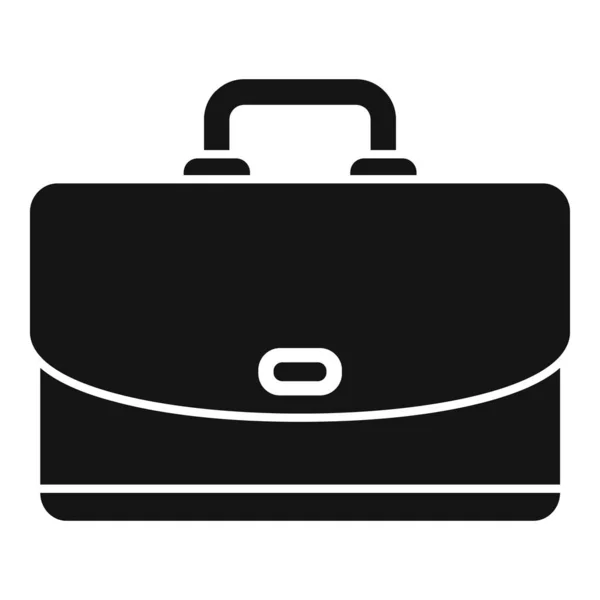 Carrera maletín icono vector simple. Bolsa de trabajo — Vector de stock