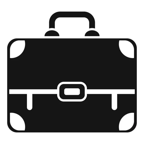 Abogado maletín icono vector simple. Bolsa de negocios — Vector de stock