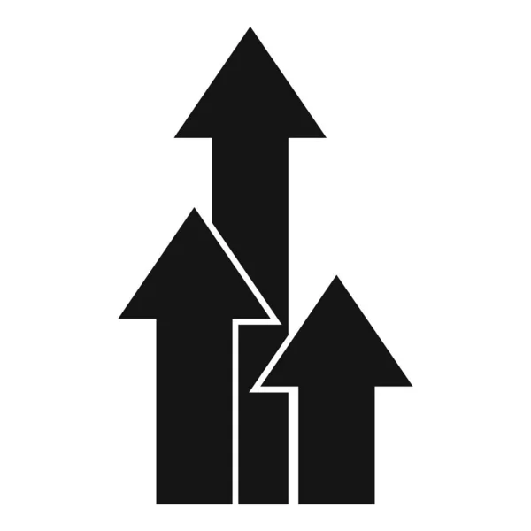 Icono de oportunidad de flecha vector simple. Hombre de negocios — Archivo Imágenes Vectoriales