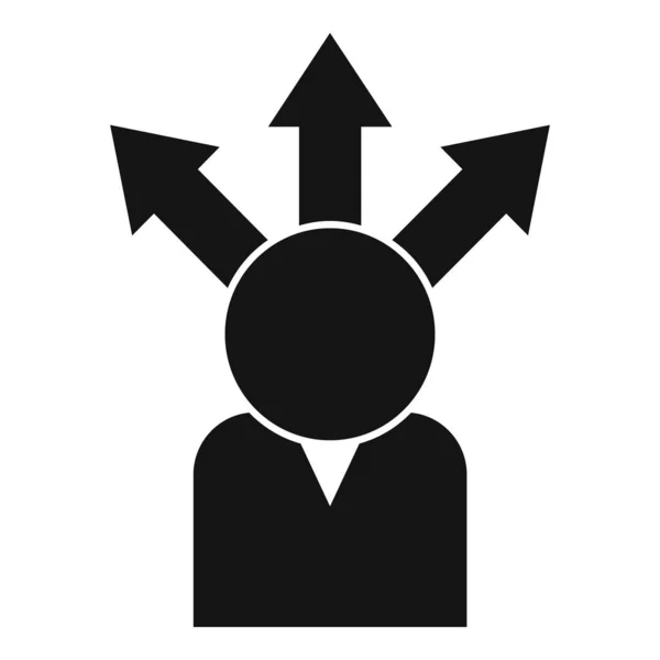 Buscar icono de destino vector simple. Oportunidad de éxito — Archivo Imágenes Vectoriales