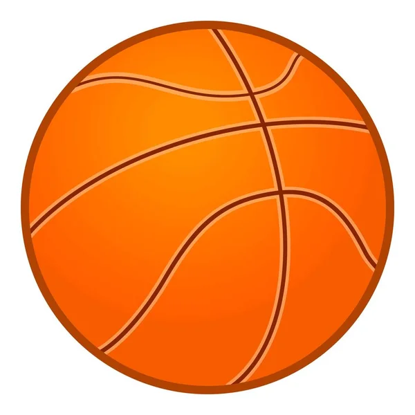 Baloncesto icono bola vector de dibujos animados. Elemento deportivo — Vector de stock