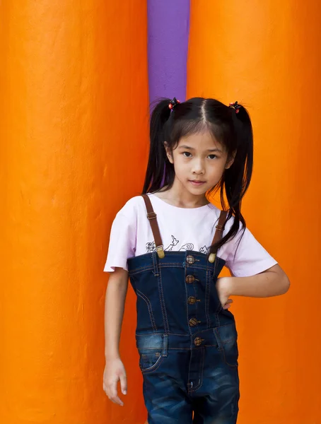 Little Asian girl posing. — Stock Photo, Image