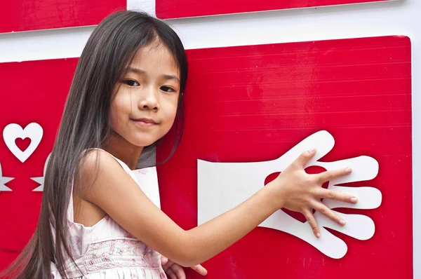 Little Asian girl posing. — Stock Photo, Image