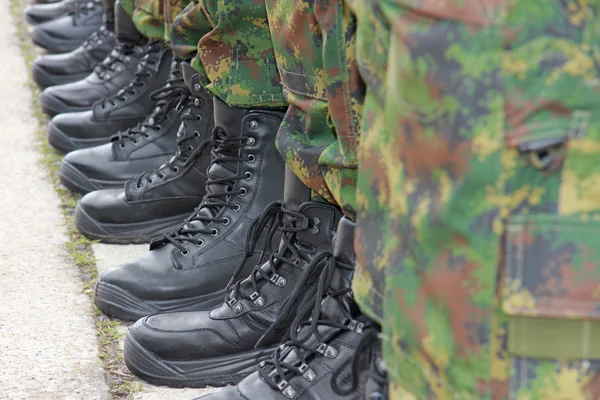 Exército, botas militares — Fotografia de Stock