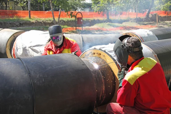 Lassers op het werk — Stockfoto