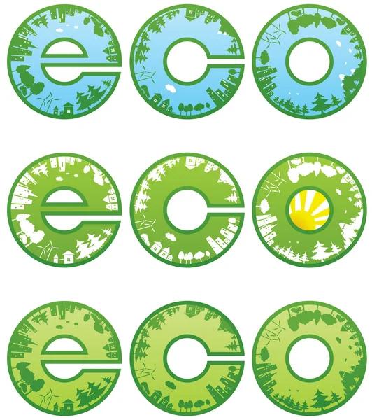 Эко-символ — стоковый вектор
