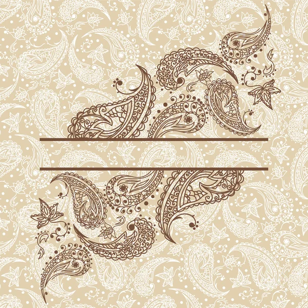 Abstracte paisley achtergrond — Stockvector
