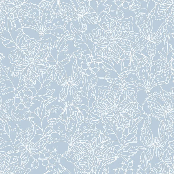 Patrón floral abstracto — Vector de stock