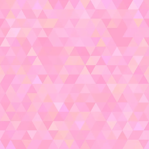 光のピンクの抽象的な三角形のシームレスな背景 — ストックベクタ