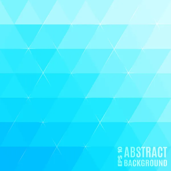Blaue abstrakte Vektor-Dreiecke Hintergrund — Stockvektor