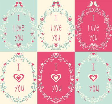 dört çiçekli çerçeve kümesi