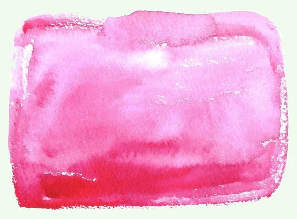 Roze plek. abstracte aquarel achtergrond. — Stockvector