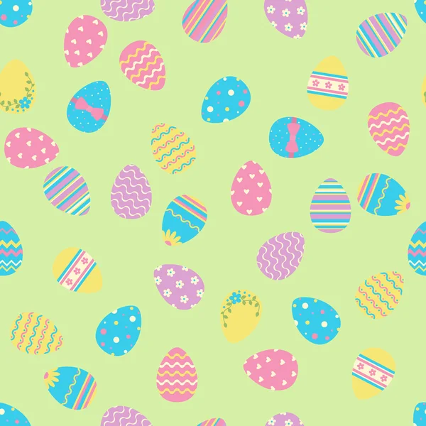 Seamless easter pattern with eggs. — Stock Vector