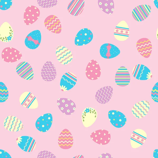 Seamless easter pattern with eggs. — Stock Vector