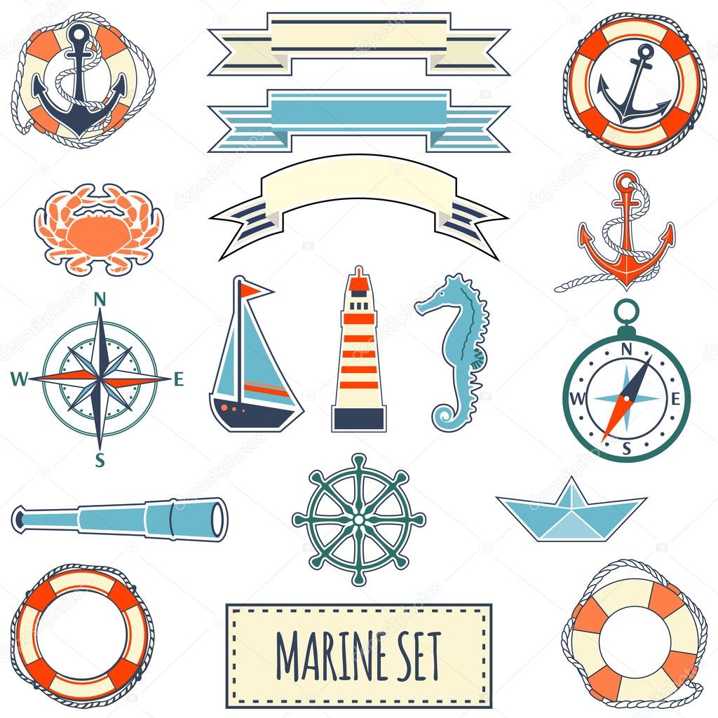 Flat marine set