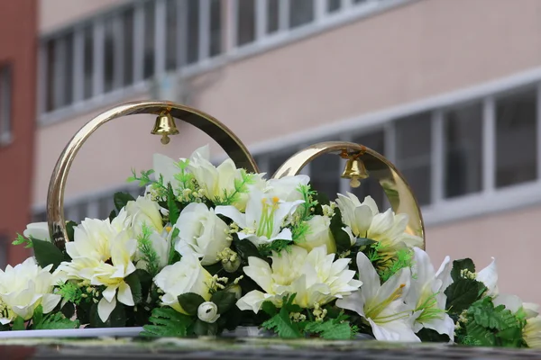 Décoration de voiture mariage Images De Stock Libres De Droits