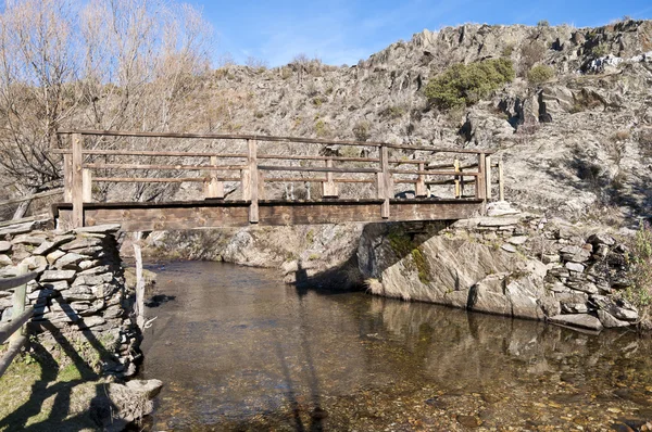 Rustic footbridge — Stock Photo, Image