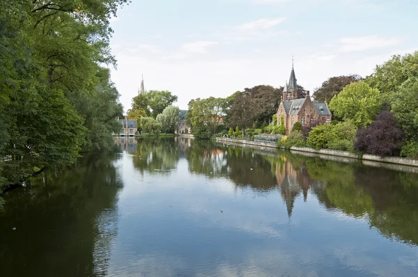 The Minnewater, Brugges — Stock Photo, Image