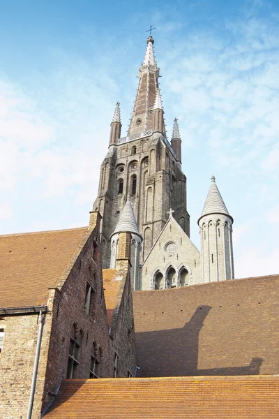 Church of our lady, bruges, Belçika — Stok fotoğraf