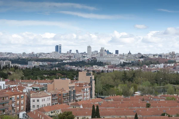 Uitzicht op madrid stad — Stockfoto