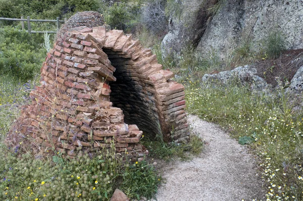 Old rest of a peguera — Stock Photo, Image