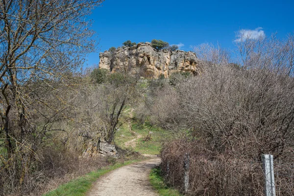 Views Penarrubia Peak Famous Location Mountain Climbers Located Guadarrama Mountains — Stock Photo, Image