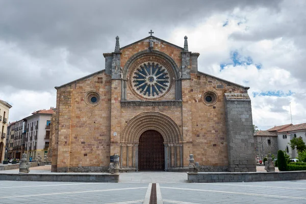 Avila Spagna Giugno 2021 Chiesa San Pedro Apostol Costruito Nei — Foto Stock