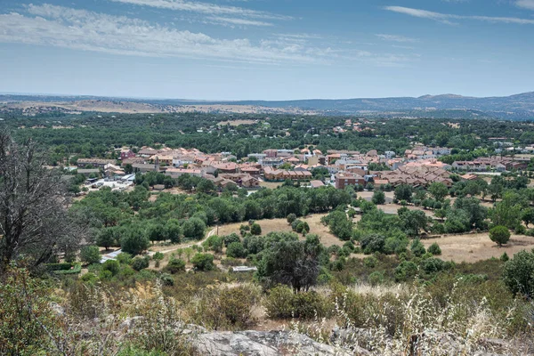 Utsikt Över Staden Navalafuente Provinsen Madrid Spanien — Stockfoto