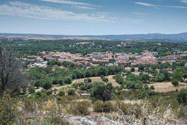 Veduta Della Città Navalafuente Provincia Madrid Spagna — Foto Stock