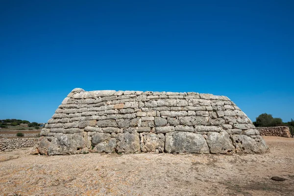 Naveta Des Tudons Tomba Megalitica Camera Più Notevole Minorca Isole — Foto Stock
